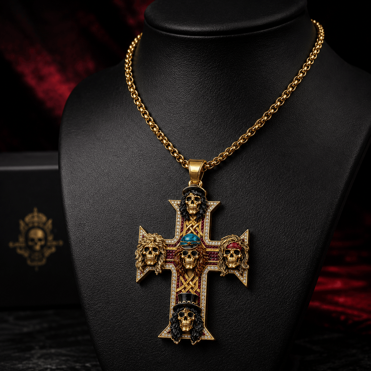 GNR Solid Gold Chain with Diamond Pendant TMH