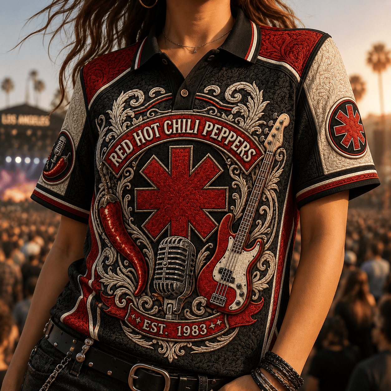 PREMIUM RHCP EMBOSS POLO SHIRT HQH