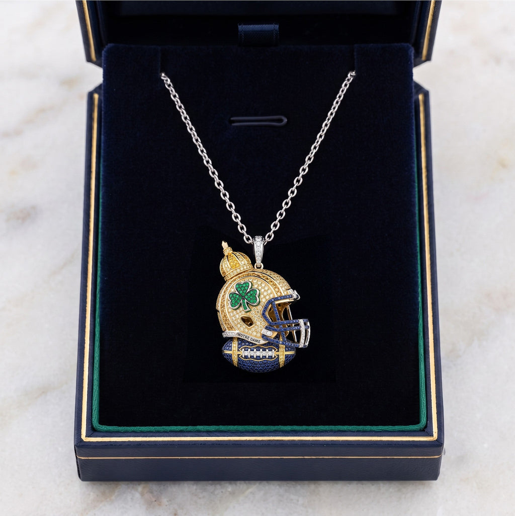 NDFI Solid Gold Chain with Diamond Pendant HTTT