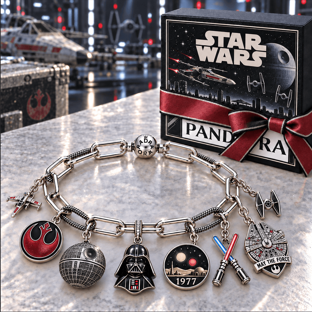 STW Silver Charm Bracelet Set NTVA