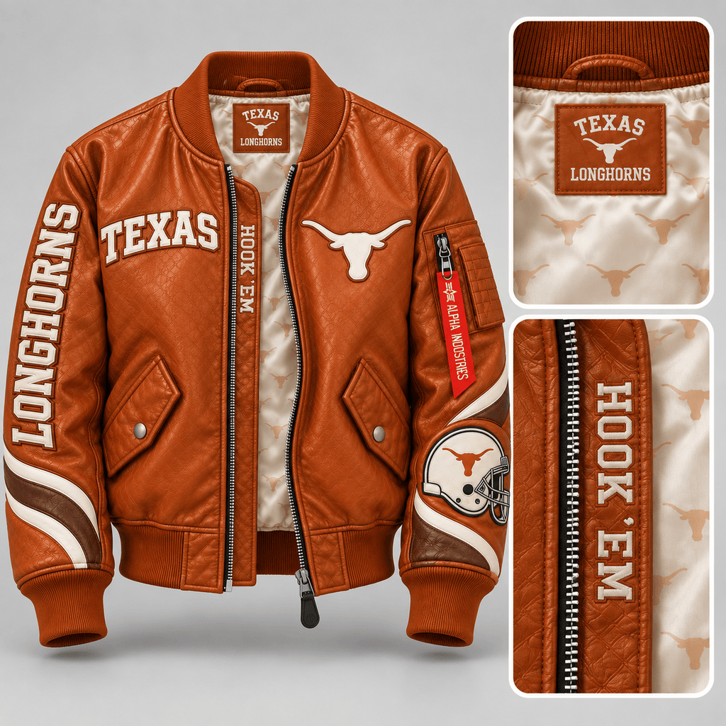 Premium TLS Bomber Leather Jacket NHVH