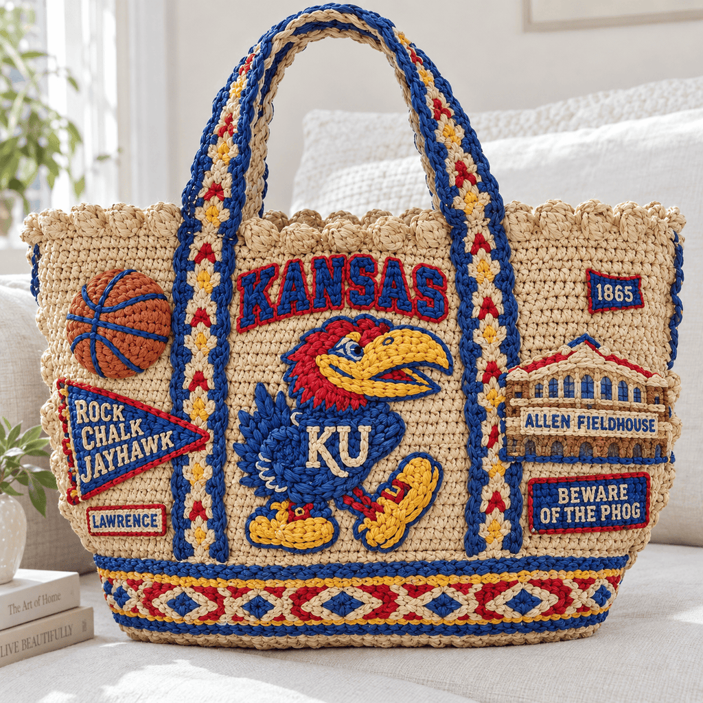 KHSB Straw-Style Embellished Tote Bag HTTT