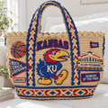 KHSB Straw-Style Embellished Tote Bag HTTT