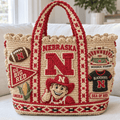 NCH Straw-Style Embellished Tote Bag HTTT