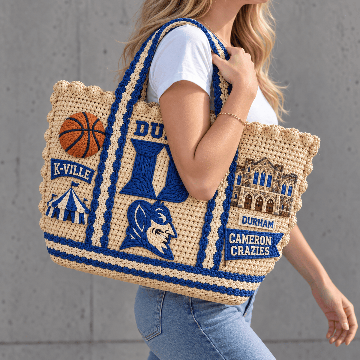 DBD Straw-Style Embellished Tote Bag HTTT
