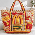 MDN Straw-Style Embellished Tote Bag NTKO