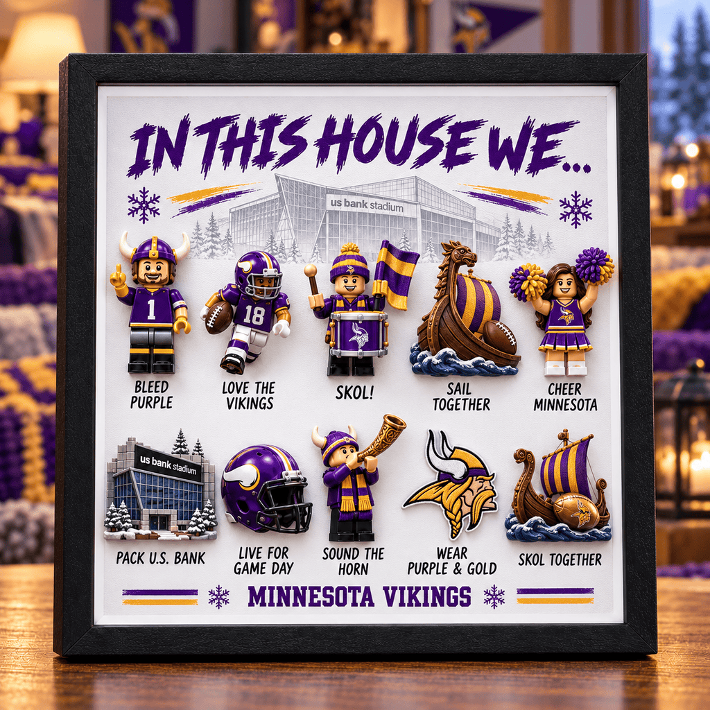 MNVK "In This House We…" 3D Fan Display Frame TMH