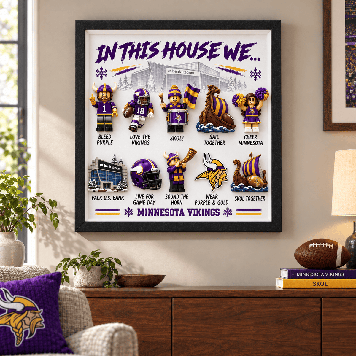 MNVK "In This House We…" 3D Fan Display Frame TMH
