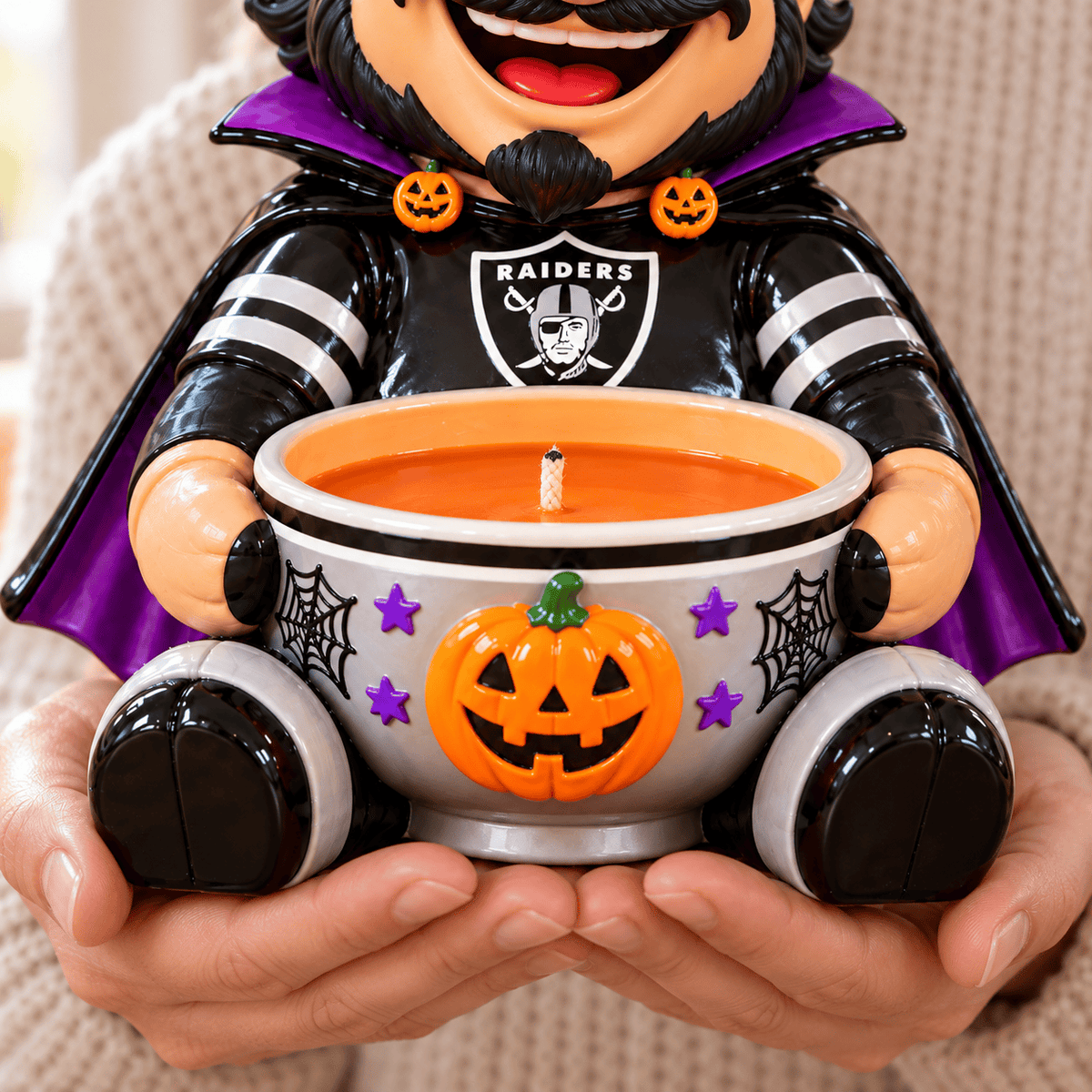 LVR Halloween Candle Holder – Spooky Game Day Decor PNPA