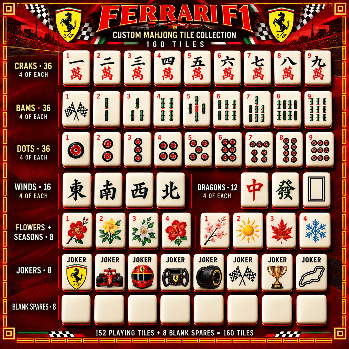 FF1 Premium Mahjong Set – Game Night Edition PNPA