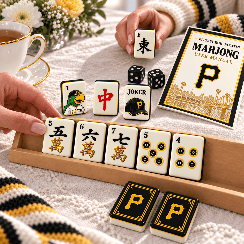 Premium PITTS Mahjong Tiles Set PVNA
