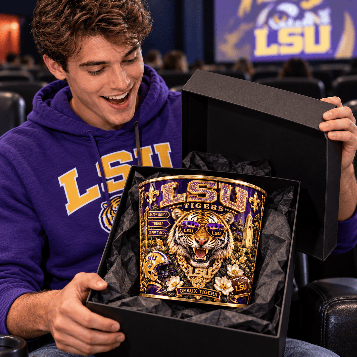 LSU Premium Popcorn Bucket Edition TTNL