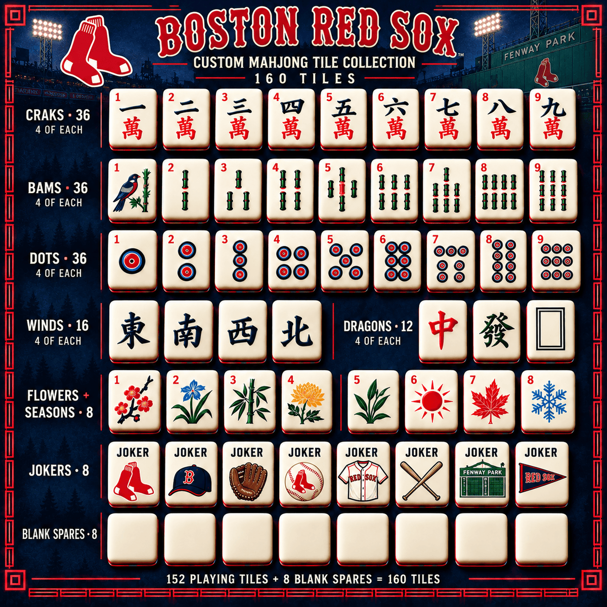 BRX Premium Mahjong Set – Game Night Edition PNPA