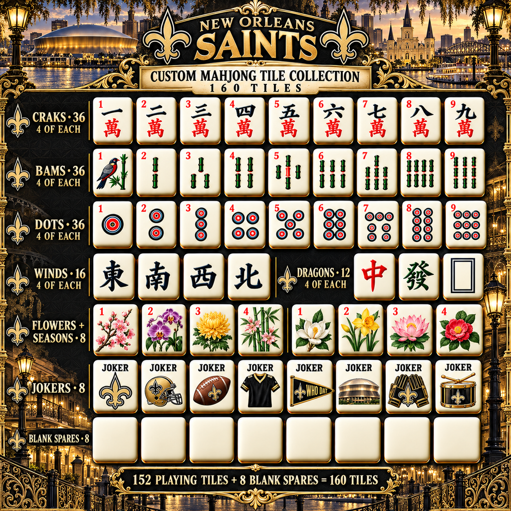 NOS Premium Mahjong Set – Game Night Edition PNPA