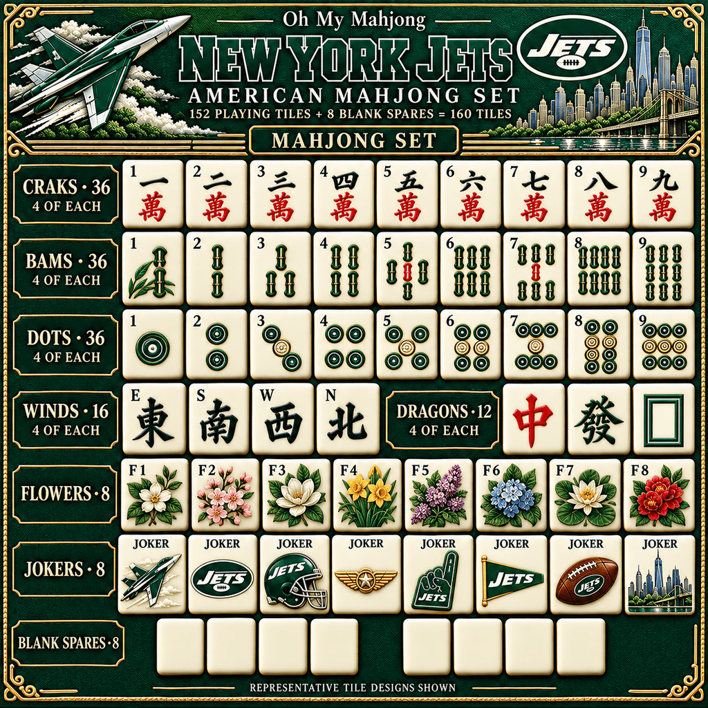 NYJ Premium Mahjong Set – Game Night Edition NHVH